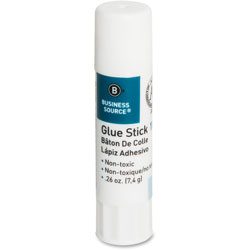Business Source Glue Sticks, Permanent, Value Pack, 0.26 Oz, 30/Ct, Clear