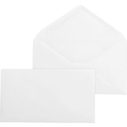 Business Source Business Envelopes, Regular, No 9, 24lb., 500/BX, White Wove