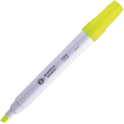 Business Source Highlighter, Chisel Tip, Florescent Yellow