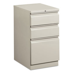 Hon Mobile Box/Box/File Pedestal, 15w x 20d x 28h, Gray