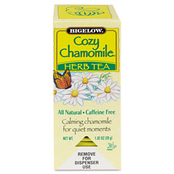 Bigelow Tea Company Single Flavor Tea, Cozy Chamomile, 28 Bags/Box