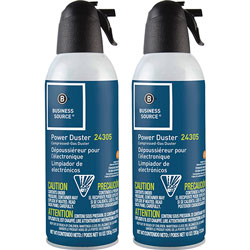 Business Source Air Duster Cleaner, Moisture-free/Ozone Safe, 10 oz., 2/PK