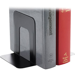 Business Source Bookend Supports, Standard, 4-9/10" x 5-7/10" 5-3/10", Black