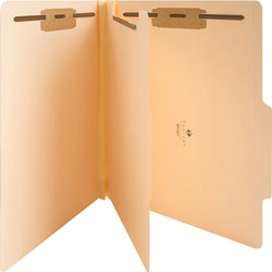 Business Source Classification Folders, 1 Divider, 2 in Exp, Letter, 10/BX, Manilla