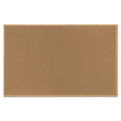 MasterVision™ Value Cork Bulletin Board with Oak Frame, 48 x 72, Natural