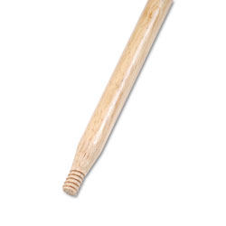 Boardwalk Heavy-Duty Threaded End Lacquered Hardwood Broom Handle, 1 1/8 in Dia. x 60 Long