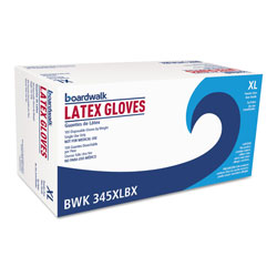 Boardwalk General-Purpose Latex Gloves, Natural, X-Large, Powder-Free, 4.4 mil, 1000/Ctn