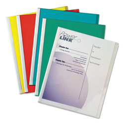 C-Line Report Covers with Binding Bars, Vinyl, Assorted, 8 1/2 x 11, 50/BX (CLI32550)