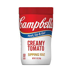 Campbell's® On The Go Creamy Tomato Soup, 11.1 oz Cup, 8/Pack