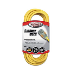 CCI Southwire Yellow Jacket® Power Cord, 25 ft, 1 Outlet, Yellow