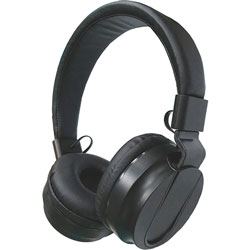 Compucessory Stereo Headphones w/Volume Control, Black