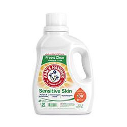 Arm & Hammer® HE Compatible Liquid Detergent, Unscented, 67.5 oz Bottle, 6/Carton