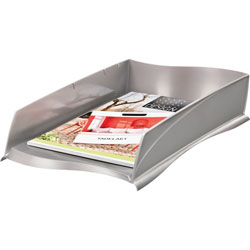 CEP Letter Tray, 500-Sheet Capacity, 10-7/8 inWx15 inDx3-1/4 inH, Gray