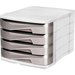 CEP Filing Module, 4-Drawer, 15-1/4 inWx11-1/2 inDx9-5/8 inH, Gray