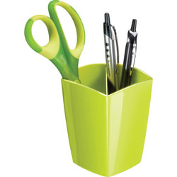 CEP Pencil Cup, Freestanding, 2-9/10 inWx2-9/10 inLx3-3/4 inH, Green