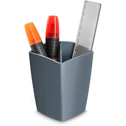 CEP CepPro Pencil Cup - 3.8 in x 2.9 in x 2.9 in - Polystyrene - 1 / Each - Gray