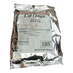Cafe Delight Frothy Topping, 16 oz Packet