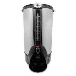 CoffeePro Home/Business 100-Cup Double-Wall Percolating Urn, Stainless Steel