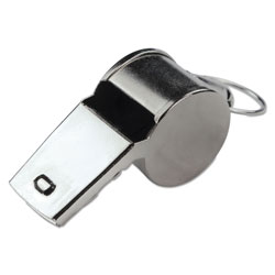 CH Sports Whistle, Medium Weight, Metal, Silver