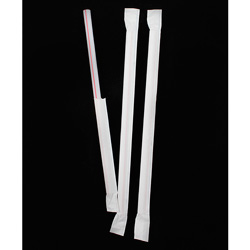 Chesapeake 7.75 in Red And White Stripe Giant Straw With Paper Wrap, Case of 1200