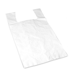 Chesapeake Low-Density T-Shirt Bag, 18 inx10 inx30 in, White