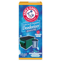 Arm & Hammer® Trash Can & Dumpster Deodorizer, Sprinkle Top, Original, 42.6 oz Powder