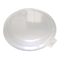 D&W Finepack 16, 28 oz. Rim Bowl Low Dome Lid/ 8 in Plate Lid