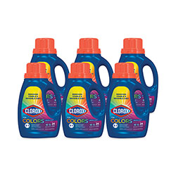 Clorox Stain Remover and Color Booster, Regular, 33 oz Bottle, 6/Carton