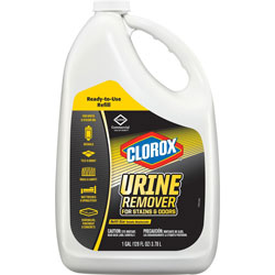 Clorox Urine Remover Refill, Liquid, 128 fl oz (4 quart), 60/Bundle