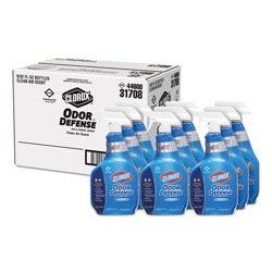 Clorox Commercial Solutions Odor Defense Air/Fabric Spray, Clean Air, 32 oz Bottle, 9/Carton