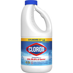 Clorox Disinfecting Bleach - Concentrate Liquid - 42 fl oz (1.3 quart) - 1 Each - Clear
