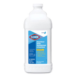 Clorox Anywhere Daily Disinfectant and Sanitizer, 64 oz Bottle, 6/Carton