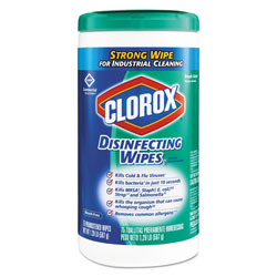 Clorox Disinfecting Wipes, 7 x 8, Fresh Scent, 75/Canister (COX15949EA)
