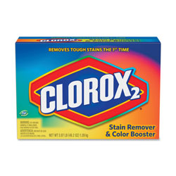 Clorox Stain Remover and Color Booster Powder, Original, 49.2 oz Box, 4/Carton
