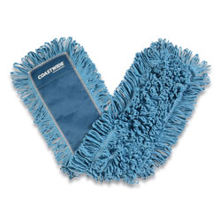 Coastwide Professional™ Looped-End Dust Mop Head, Cotton, 36 x 5, Blue