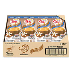 Coffee-Mate® Plant-Based Almond Milk Non-Dairy Liquid Creamer Singles, Natural Vanilla, 0.38 oz Tubs, 200/Carton