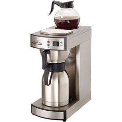 CoffeePro Thermal Institutional Brewer, Stainless Steel, 12 Cup, 15-1/2 x 14-3/4 x 17