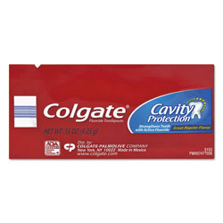 Colgate Palmolive Cavity Protection Toothpaste, Regular Flavor, 0.15 oz Sachet, 1,000/Carton (CPC50130)