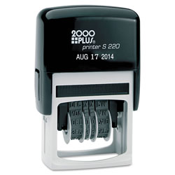 Consolidated Stamp Economy Dater, Self-Inking, Black (COS010129)