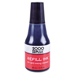 Consolidated Stamp Self-Inking Refill Ink, Black, 0.9 oz. Bottle (COS032962)