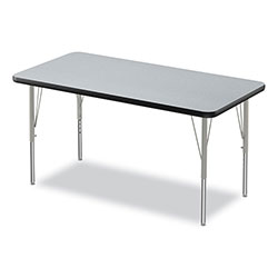 Correll® Height-Adjustable Activity Tables, Rectangular, 48w x 24d x 10h, Gray Granite, 4/Pallet