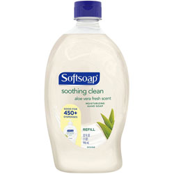Softsoap Aloe Vera Hand Soap, Aloe Vera Scent, 32 fl oz (946.4 mL), Bottle Dispenser, Bacteria Remover, Dirt Remover, Hand, White, Anti-bacterial, Moisturizing