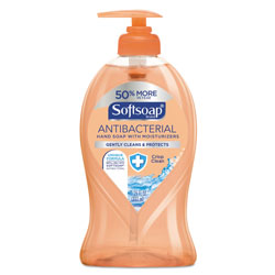 Softsoap Antibacterial Hand Soap, Crisp Clean, 11 1/4 oz Pump Bottle, 6/Carton