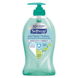 Softsoap Antibacterial Hand Soap, Fresh Citrus, 11 1/4 oz Pump Bottle, 6/Carton