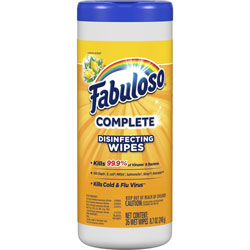 Fabuloso® Disinfecting Wipes - Wipe - Lemon Scent - 35 / Carton