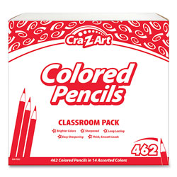 Cra-Z-Art® Colored Pencils, 14 Assorted Lead/Barrel Colors, 462/Set
