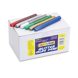 Creativity Street Glitter Glue Pens, Assorted, 10 cc Tube, 72/Pack (CKC338000)