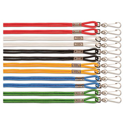 CH Lanyard, J-Hook Style, 20 in Long, Assorted Colors, 12/Pack