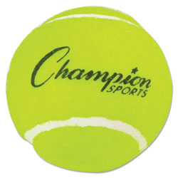 CH Tennis Balls, 2 1/2 in Diameter, Rubber, Yellow, 3/Pack