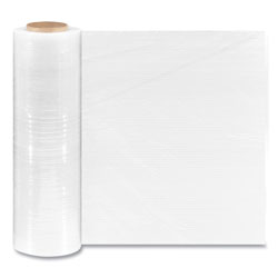 Coastwide Professional™ Extended Core Cast Stretch Wrap, 18 in x 1,500 ft, 80-Gauge, Clear, 4/Carton